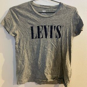 Levi’s women’s tshirt - grey and navy blue